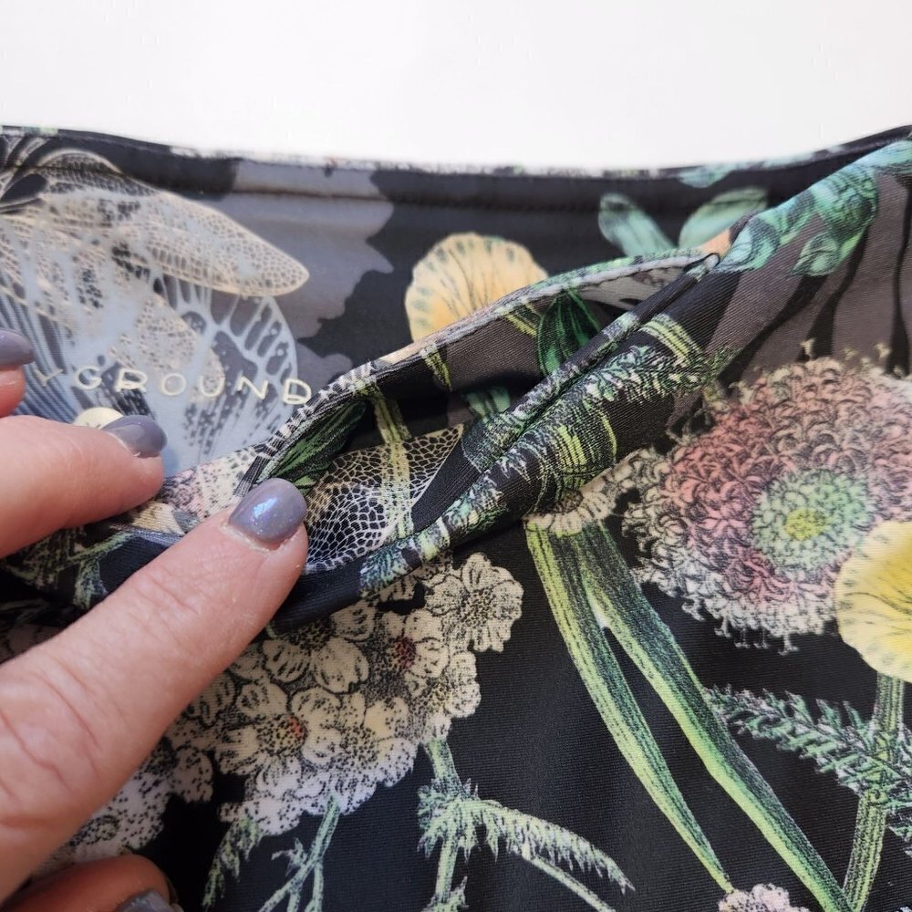Playground Margaux Floral Dragonfly Leggings XS High Rise Full Length Activewear - Picture 3 of 6